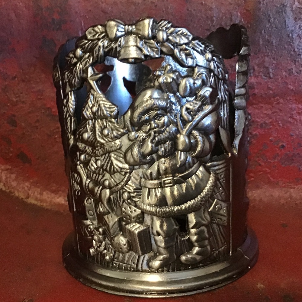 Godinger pewter candleholder. Vintage